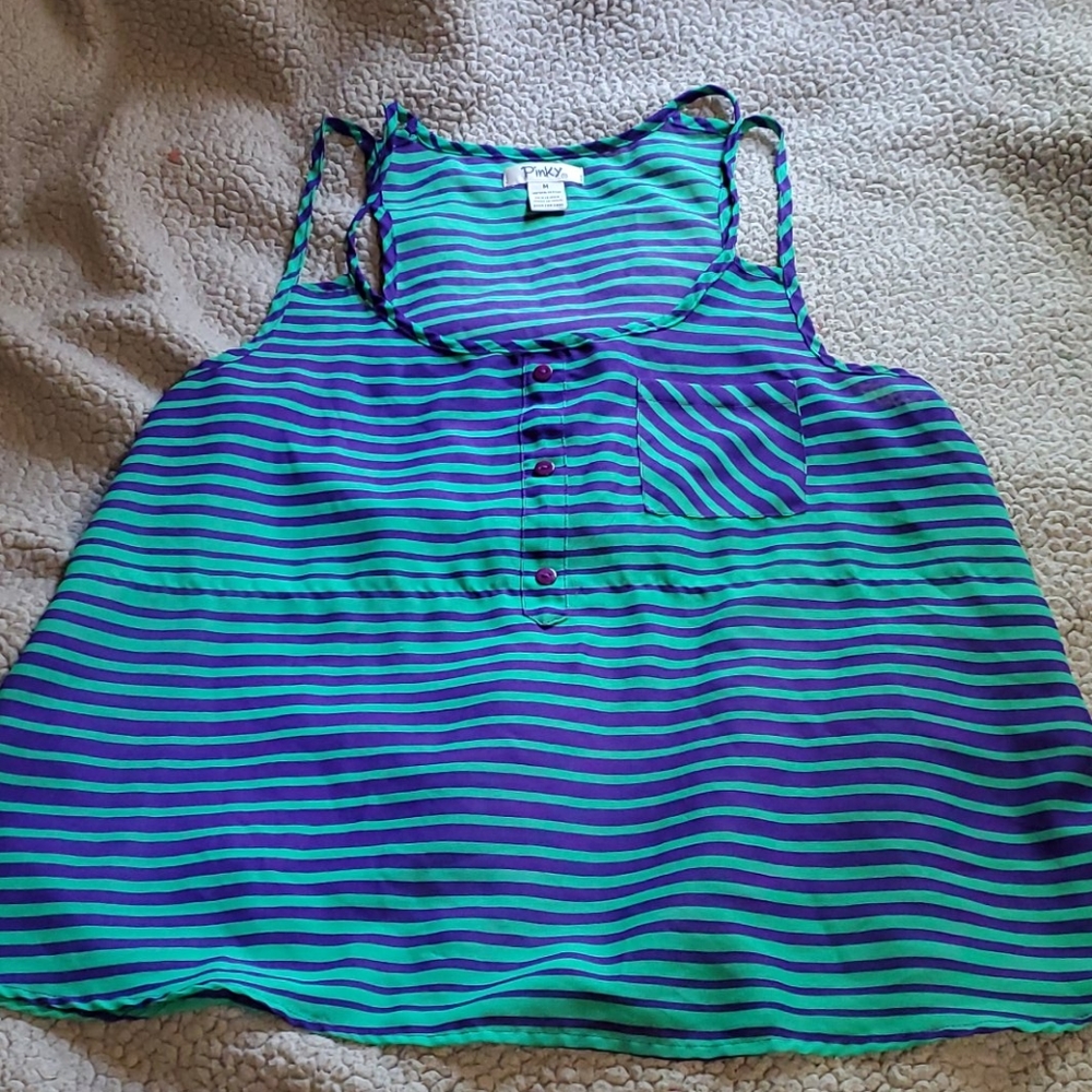 Pinky Striped Top